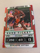 2020-21 Pan Contenders Draft Picks Variations Game Ticket Red #21 Deandre Ayton