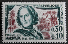 Timbre - FRANCE - Pierre de MARIVAUX - Neuf ** - YT1372 - 1963