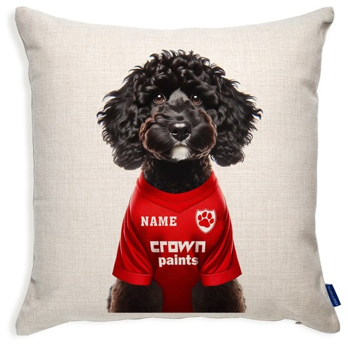 Liverpool Cockapoo Cushion Personalised Football Cover Dog Pillow Gift DFC384 - Picture 7 of 11