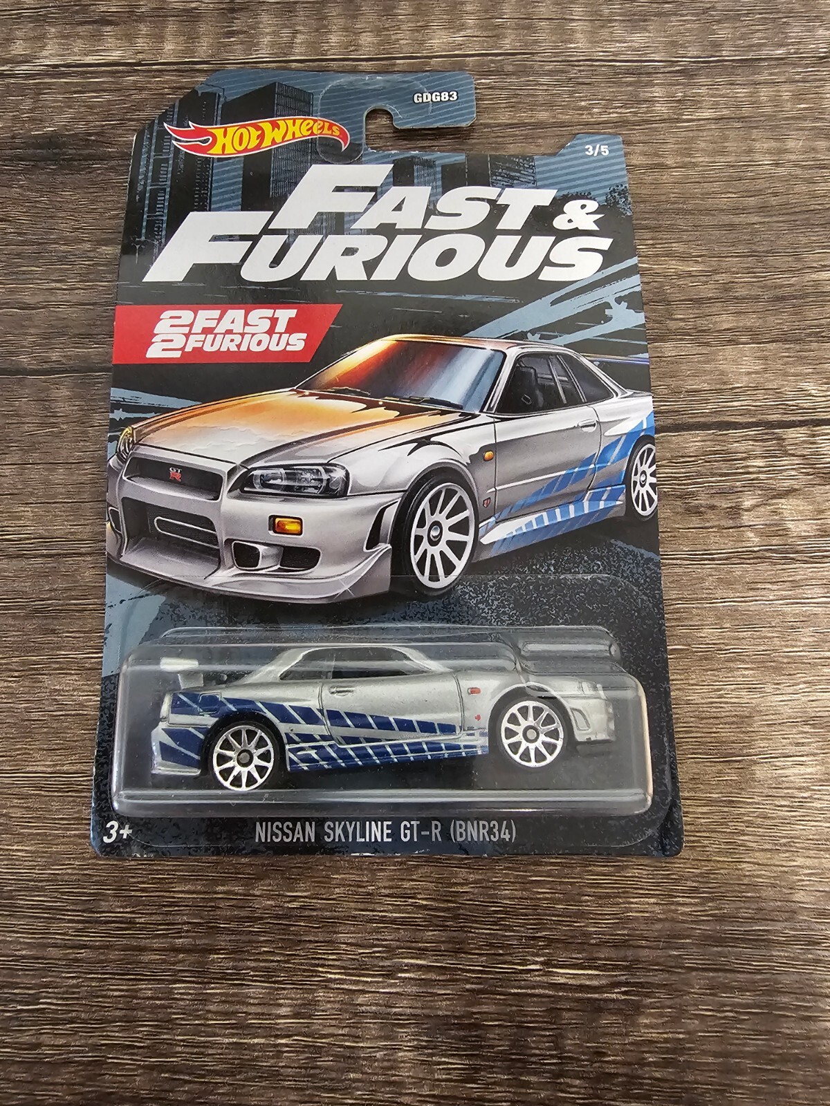 Hot Wheels 1:64 Diecast Fast & Furious Nissan Skyline GTR BNR34