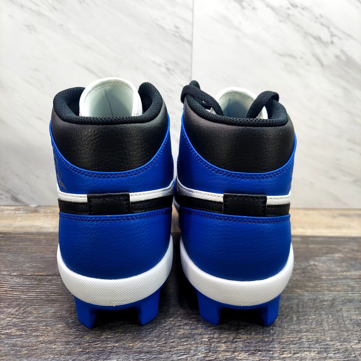 Air Jordan 1 Retro MCS Baseball Cleats Blue Black White Air Jordan 1 Retro MCS Baseball Cleats Blue Black White