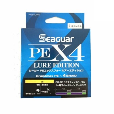 NEW Seaguar Grandmax PE X4 Lure Edition 150m 3lb #0.2 Mystique Purple 0.074mm JP