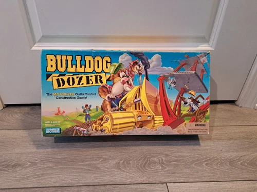 VTG Bulldog Dozer Board Game by Parker Brothers 1996 COMPLETE ~ WORKS!