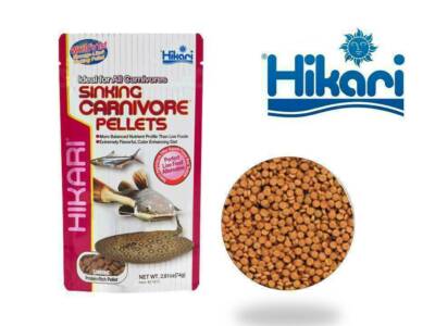 Hikari Sinking Carnivore Pellets Fish Food 74g Catfish Stingrays Plecos