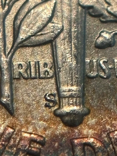 1946-S/S Roosevelt Silver Dime DDR and RPM FS-502 Bu, Nicely Toned!!
