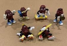 Lot of 6  CALIFORNIA RAISINS Vintage Figures Hardee's Applause 1987-88