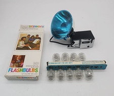Vintage POLAROID Flashgun 268 Bulb Attachment Land Cameras W/ 9 M3 Bulbs