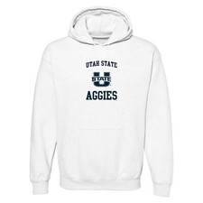 Utah State Aggies Arch Logo Hoodie - White