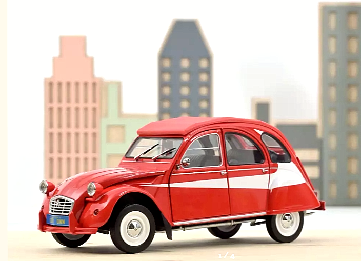 NOREV CITROEN 2CV ミニカー 1/18 Norev 1:18 Citroen 2CV Dolly 1985 white / green 181512 model