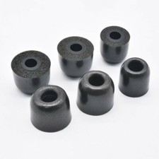 5 Pairs Noise Memory Foam In-ear Earphones Earbuds Tips Eartips Earplug Black