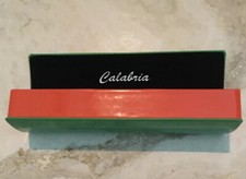 CALABRIA Magnetized eyeglass case Reading GREEN  ORANGE LAQUER hard men:women