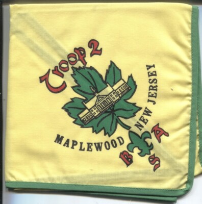 NECKERCHIEF FROM NORTHERN NEW JERSEY-MAPLEWOOD N.J. -TROOP 2