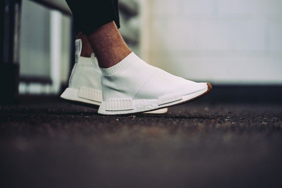 Adidas NMD CS1 City Sock PK Size 13.5. Primeknit White Gum Adidas NMD CS1 City Sock PK Size 13.5. Primeknit White Gum