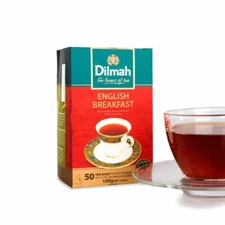 Dilmah English breakfast Ceylon tea - 50 Bags 100g (3.53oz) X 01 pack