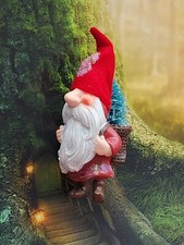 NEW GNOME WITH A TREE  CHRISTMAS ORNAMENT NWT WOODLAND