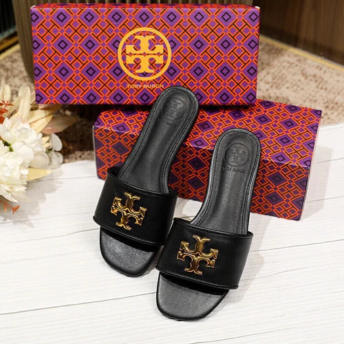 2025 Verano Damas TORY BURCH Sandalia Deslizable Zapatilla Exterior Peep Toe Zapatos Reino Unido - Imagen 14 de 25