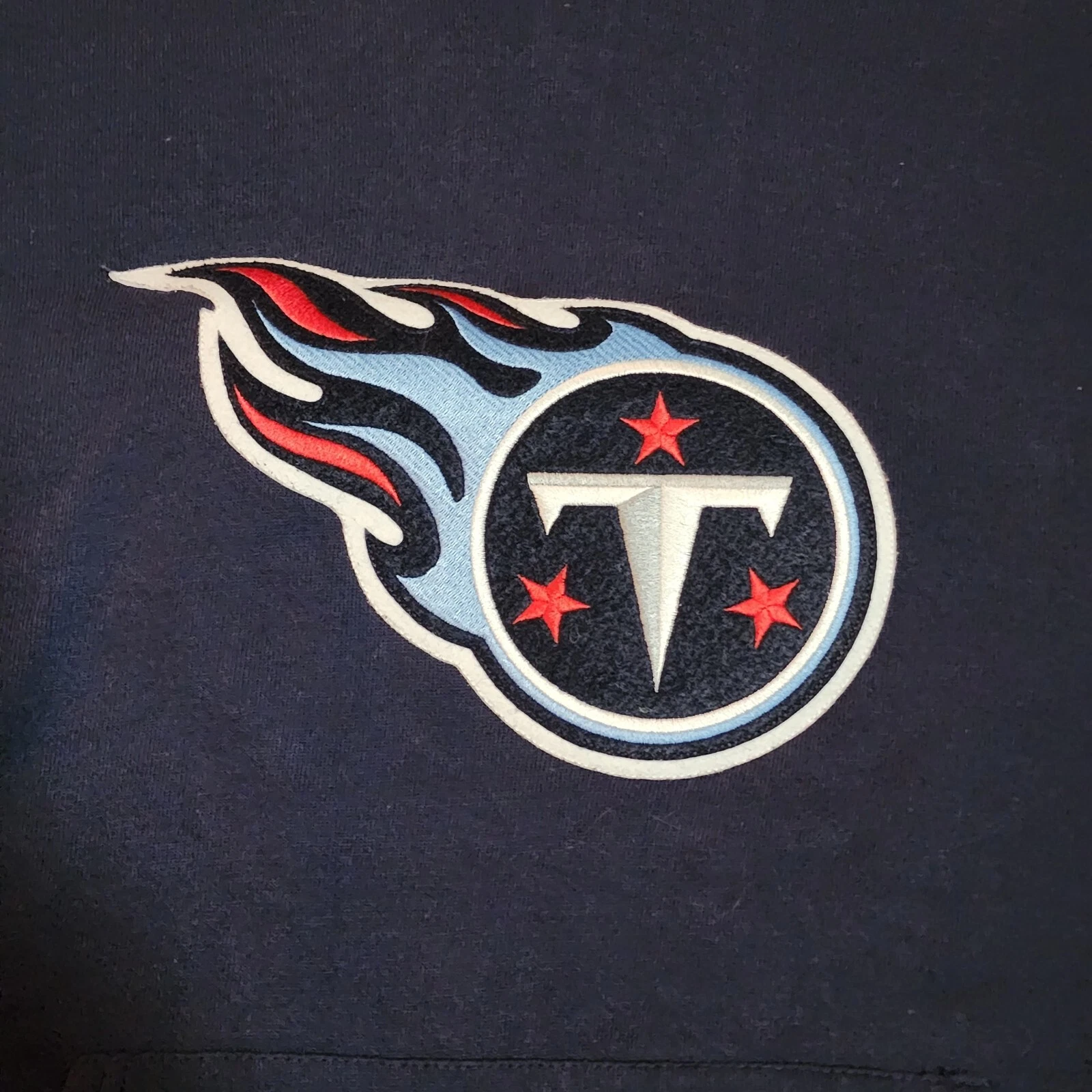 VETEMENTS Felpa con cappuccio Tennessee Titans NFL abbigliamento squadra calcio uomo media blu navy logo