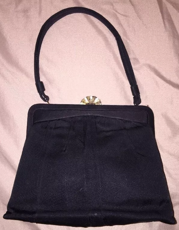 Vintage La France Little Black Evening Bag