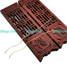 18K Yellow Gold Filled Tarnish-Resist Light-Weight Threader Stick Earrings C394Y