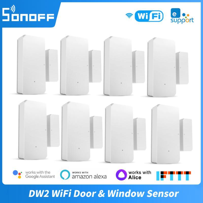 SONOFF DW2 WiFi Door Window Sensor Wireless Open/Closed Detector Smart Home Secu