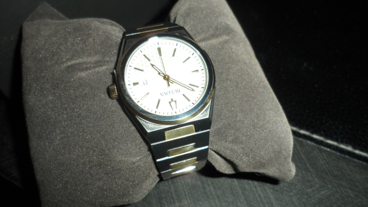 Bulova Two Tone Stainless Steel Quartz Ladies Watch 98L323 