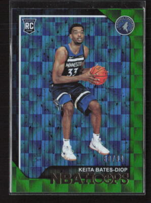2018-19 Hoops #245 Keita Bates-Diop Green #/99 Minnesota Timberwolves RC (JB)