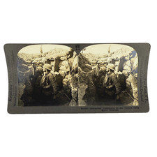 Antique WWI Photos Keystone View Co V18861 Entrenched Highlanders on the Lookout