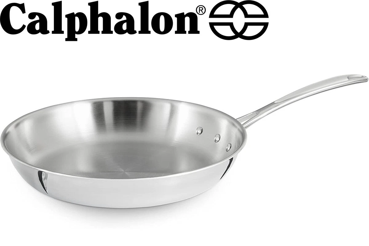 Calphalon Stainless Steel 10 inch Tri Ply Skillet Steak Fry Pan 1390 NEW