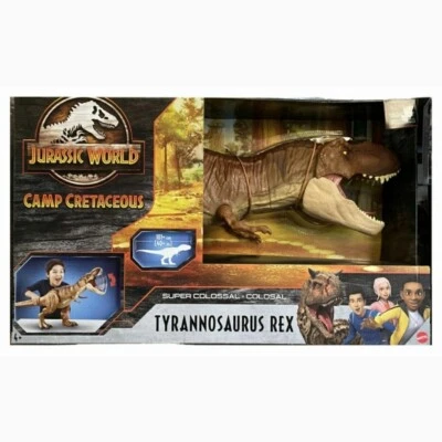 MATTEL Jurassic World Camp Cretaceous Super Colossal T-Rex Giant Dinosaur Toy 101CM