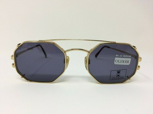 Occhiale da vista con clip da sole Oliver NUOVO Vintage originale  sunglasses oro | eBay
