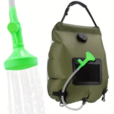 1Pc 20L Portable Solar Shower Bag-Foldable, Waterproof and Durable PVC Material-