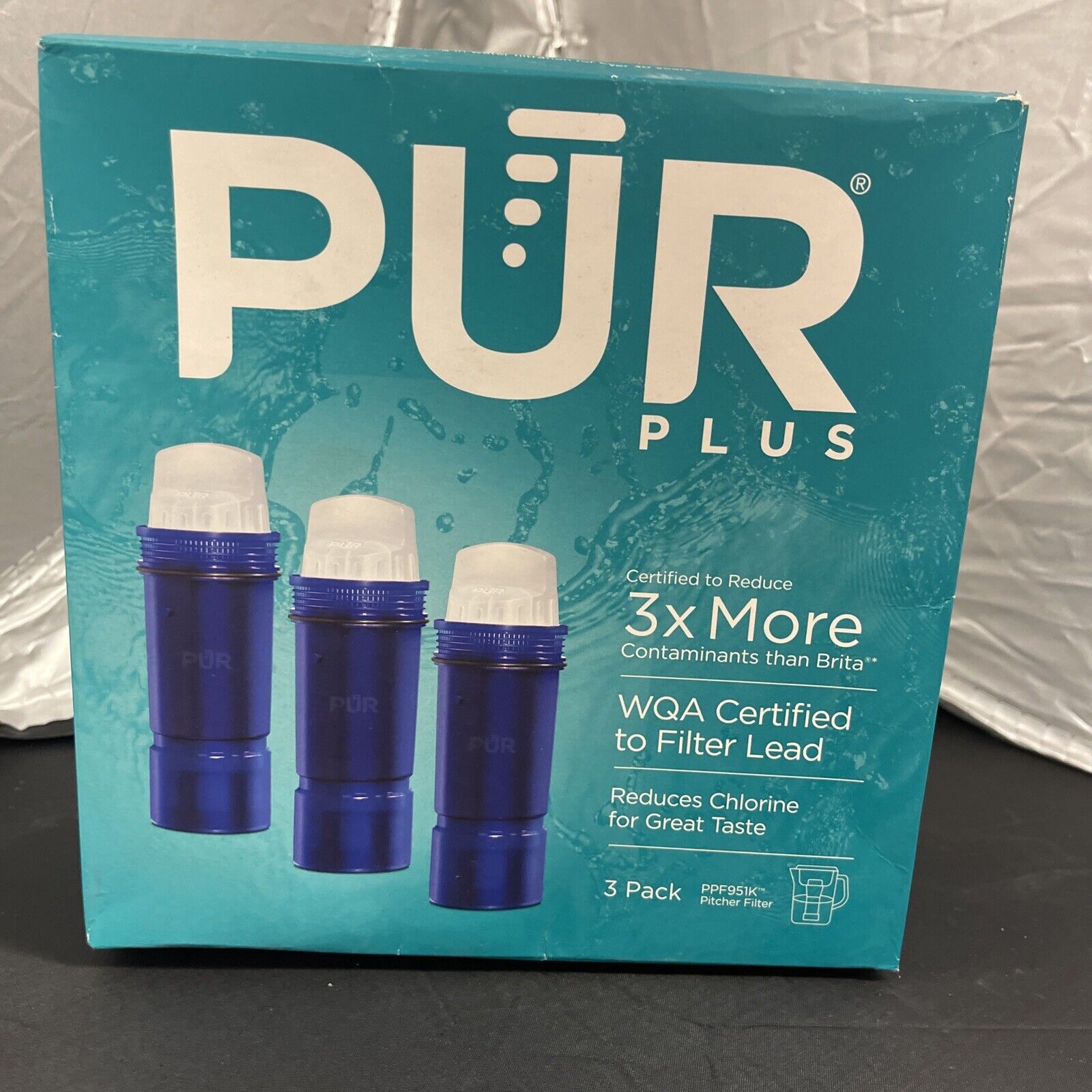 New PUR PLUS Water Pitcher Filter with Lead Reduction PPF951K 3 pack
