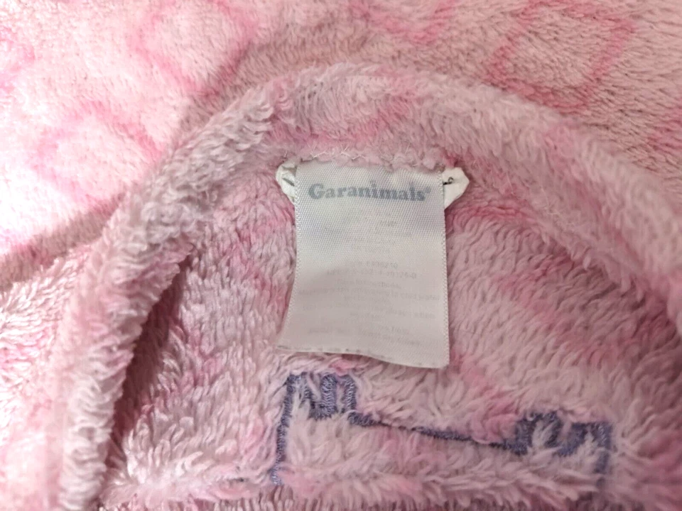 Manta Garanimals Rosa Diamante Elefante Flor Bebé Niña Walmart Vellón Lovey Foto 2 de 3