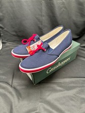 Vintage Women's GRASSHOPPERS by Keds Canvas Shoes Size 11, New Old Stock