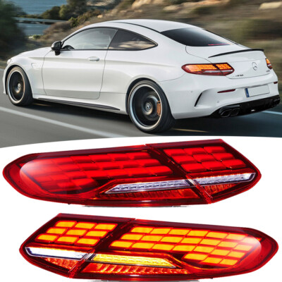 VLAND LED Rückleuchten für 2015-21 Mercedes Benz C-Klasse m/Sequential&Animation