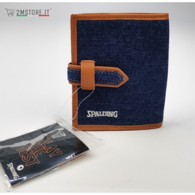 SPALDING Geldbörse Herren Damen Kids Jeans Denim Geschenkidee Vintage