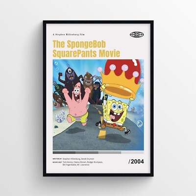 【R21782】The SpongeBob SquarePants Movi The SpongeBob SquarePants Movie Movie Poster Print, Wall Art