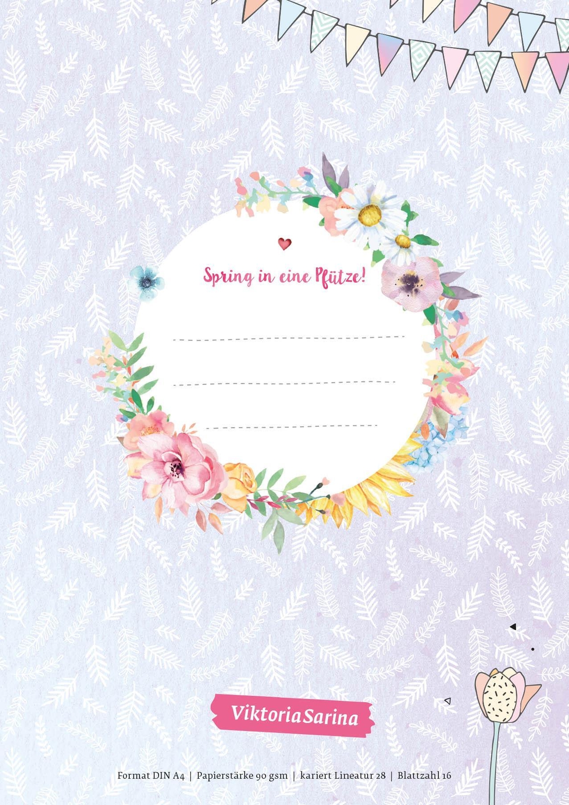 Spring In Eine Pfütze 3er-set Schulhefte, Kariert (lineatur 28)