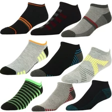 Lot of 12 pair Men Athletic Ankle Sports Running Low Cut Socks Size 9-11