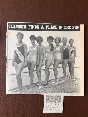 B8c Ephemera 1968 Bild Margate Miss Charming Gloria Upton Burton On Trent