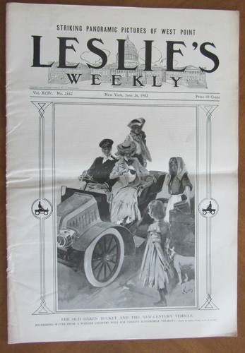 LESLIE'S WEEKLY June 26 1902 College Oarsmen DRAMA Vanderbilt RAILROAD