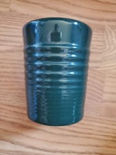 Dark Green Toothbrush Holder Ceramic - Holds 4
