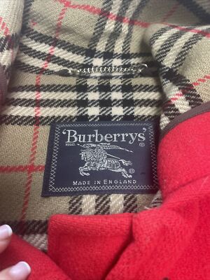 85. Burberry London Specialty Duffle Toggle Mercey Wool Pea Coat