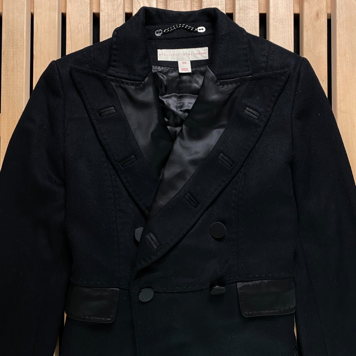 Womens Wool Coat Jacket Stella McCartney H&M Size 38 | eBay