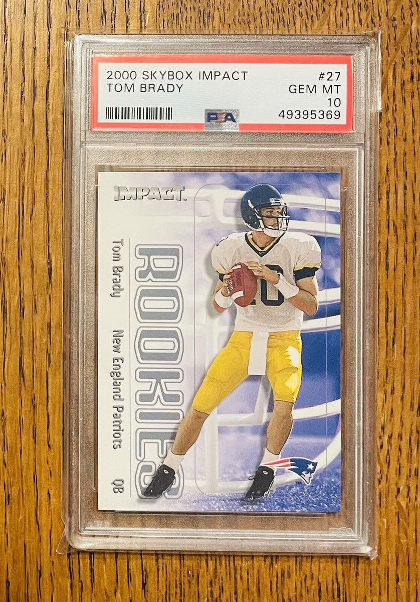 2000 Skybox Impact Tom Brady PSA 10 Gem Mint Rookie RC | eBay