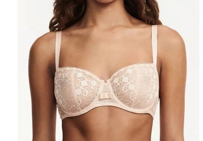 36B Chantelle Day To Night Bra Half Cup Underwire Non Padded Demi Bra Lingerie