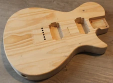 4Lb reclaimed Yellow pine & hemlock single cut style guitar body Humbuckers 0201