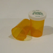 Prescription Medicine Vials 20 Dram Amber-6 Pack--$4.29 Shipping-Pharmacy Grade