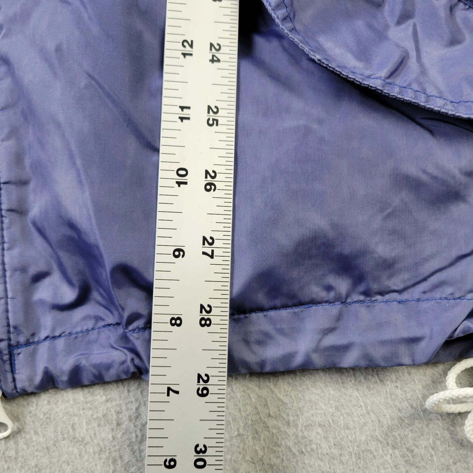 Woolrich Windbreaker Jacket Mens Medium VTG 80s Hooded Full Zip Pockets - product detail image 9