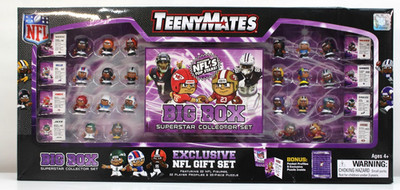 NFL TeenyMates 2024 Football BIG BOX Superstar Collector Gift Set New 22 Players